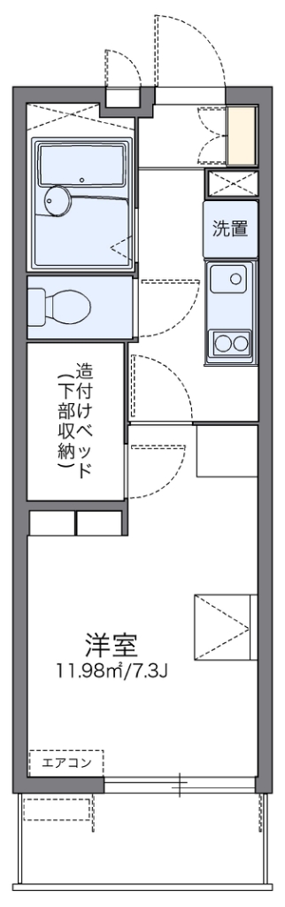 レオパレスヴィーブル 305号室 間取り