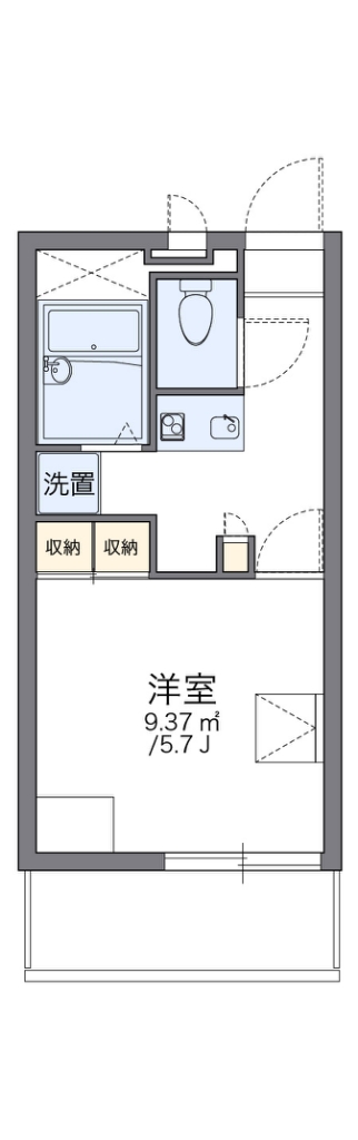 レオパレスクリーンヒルズ南戸塚 204号室 間取り