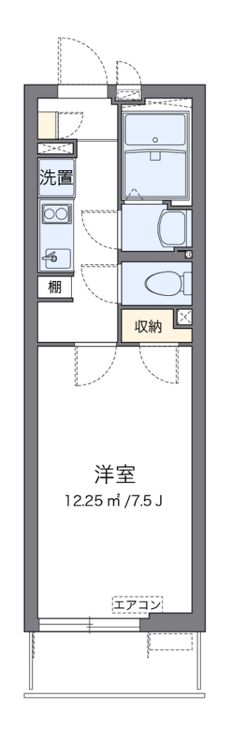 クレイノウィングコート川崎 303号室 間取り