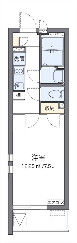 クレイノウィングコート川崎 301号室 間取り