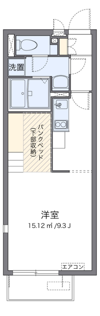 ミランダＭ・Ｉ 101号室 間取り