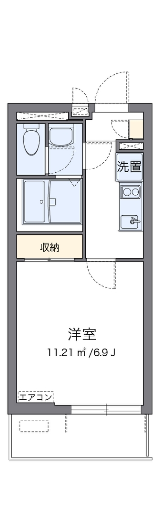 クレイノハピネス北綾瀬 303号室 間取り