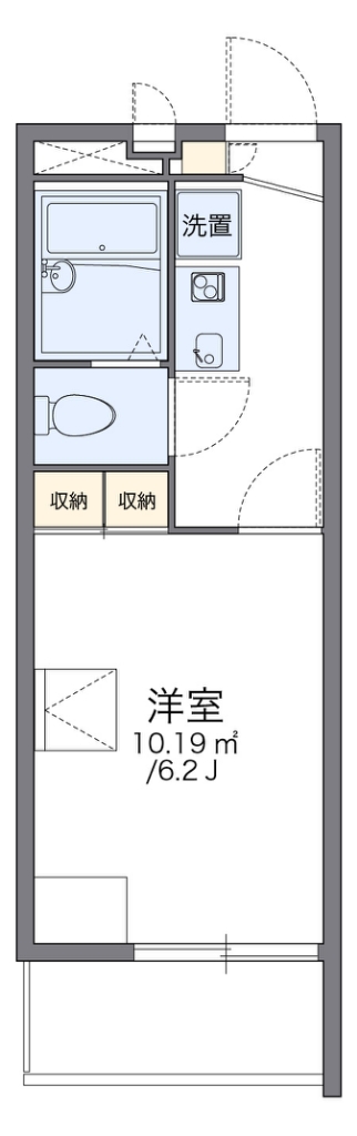 レオパレスＳＡＫＵＲＡ２１ 101号室 間取り