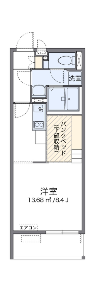 ミランダモンテ日吉 102号室 間取り