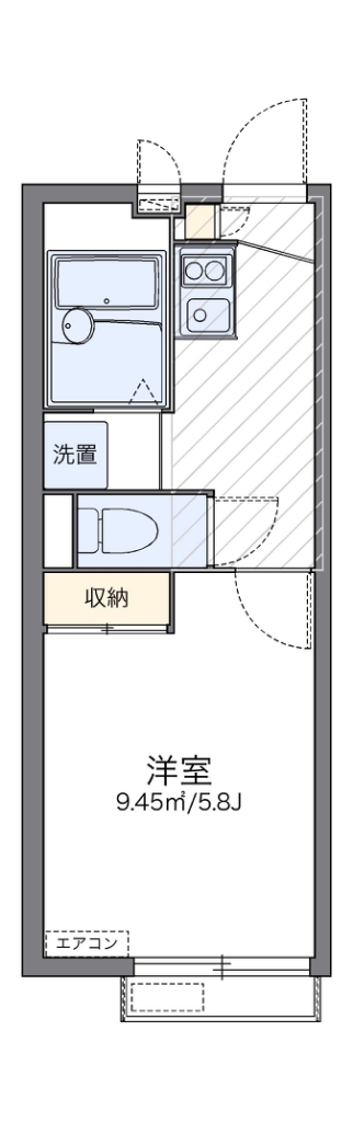 レオパレスフルール西綾瀬 203号室 間取り