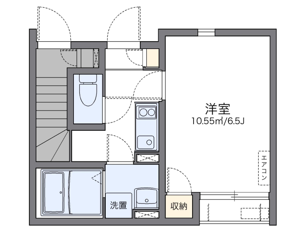 レオネクストＯＴＡＮＩ　Ⅲ 103号室 間取り