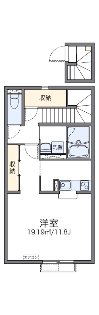 レオネクストフジハイム 201号室 間取り