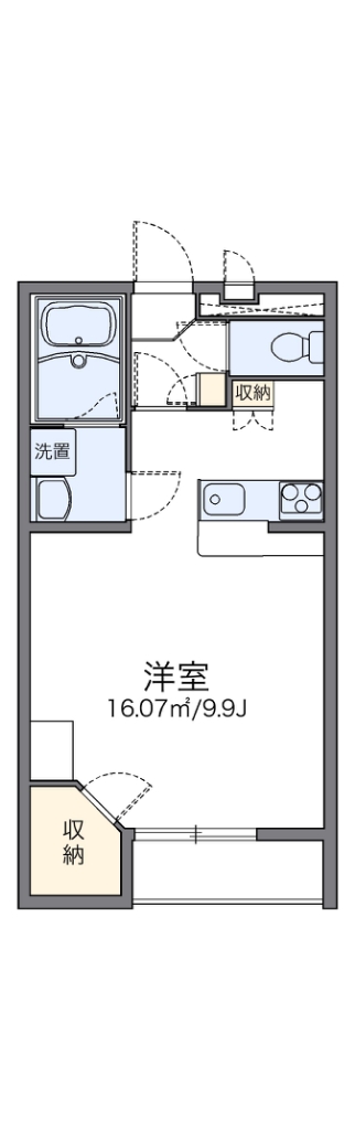 レオパレスマンダリーヌⅡ 209号室 間取り