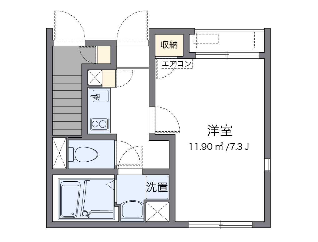 レオネクストジャルディーノＢ 102号室 間取り