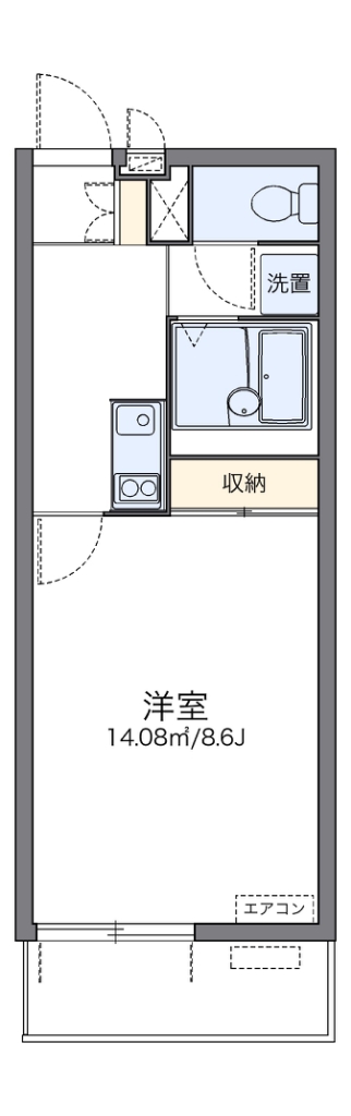 レオネクストコスモス 201号室 間取り