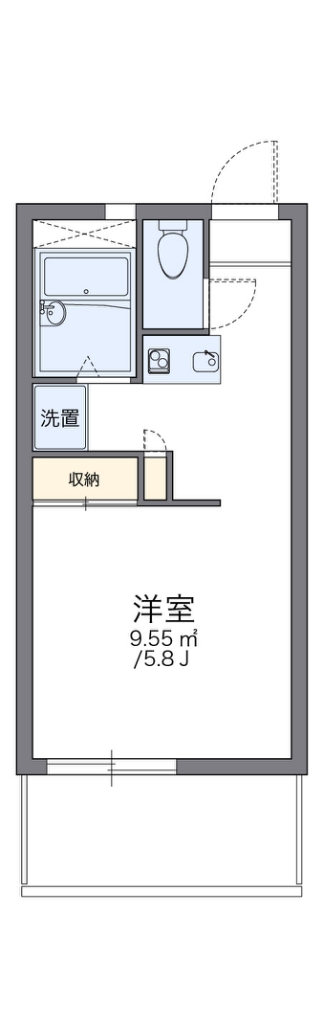 レオパレスＭ－４７ 305号室 間取り