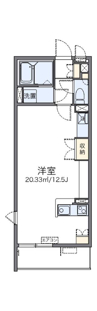 レオネクストリモーネ７ 203号室 間取り