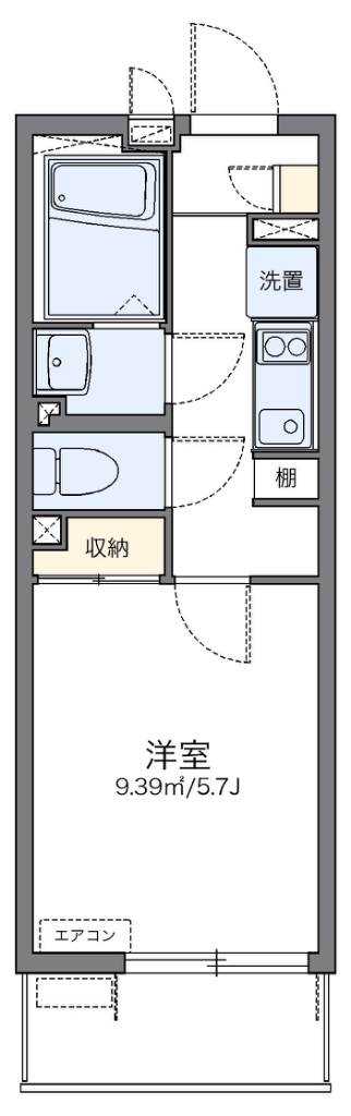 レオネクストブリーズドゥメール 303号室 間取り