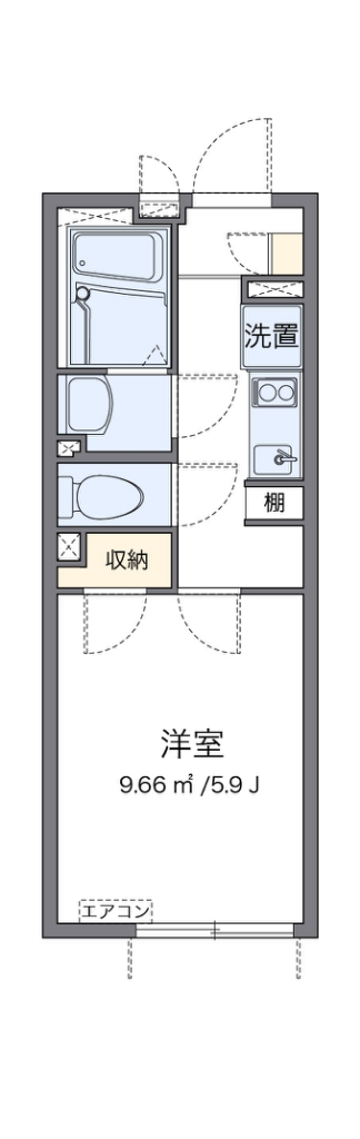 レオネクストレジデント西尾久 302号室 間取り