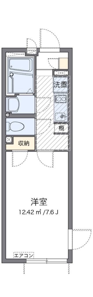 クレイノフェリス東四つ木 204号室 間取り