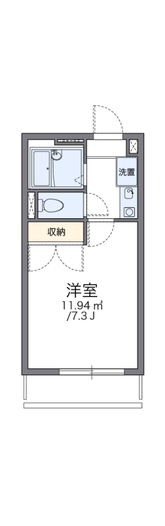 レオパレスＡＳＡＧＡⅡ 305号室 間取り