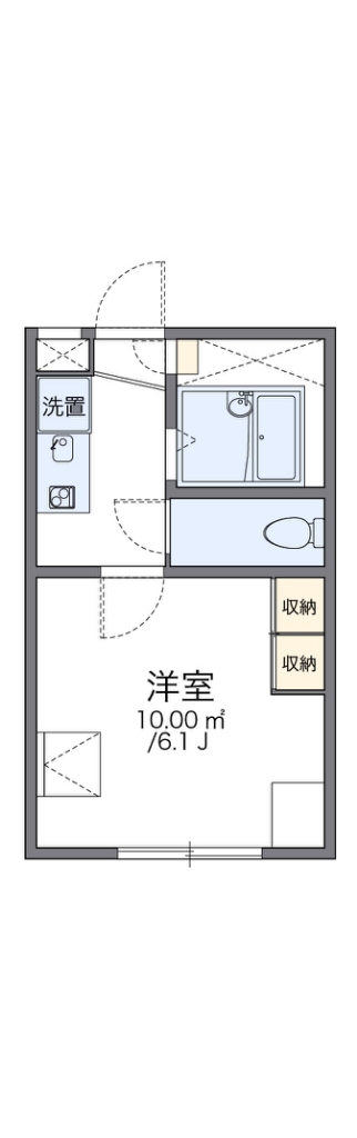 レオパレス華みずきⅡ 204号室 間取り