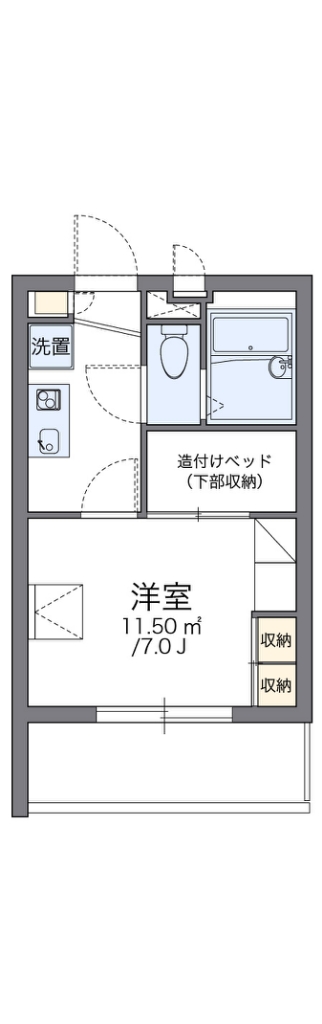 レオパレスルーエンハイム 204号室 間取り