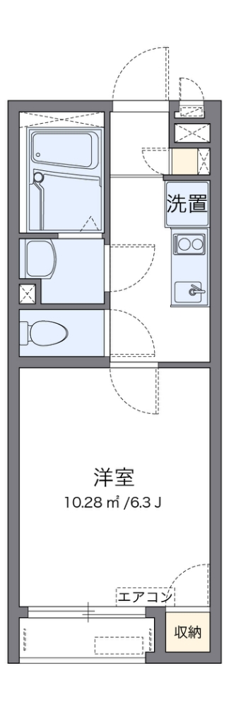 レオネクストシェソワ 104号室 間取り