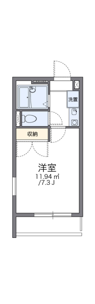 レオパレスＡＳＡＧＡⅠ 207号室 間取り