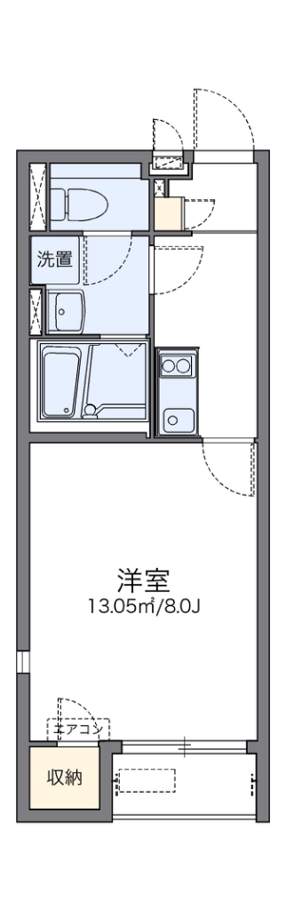 レオネクストクレエ 207号室 間取り