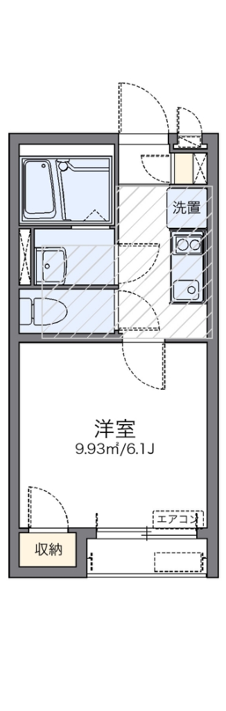 レオネクストヒルズバン 104号室 間取り