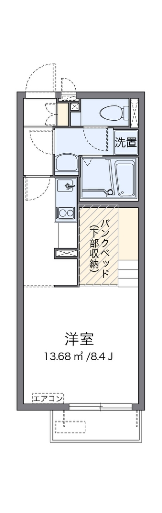 ミランダカメリア瑞江 105号室 間取り