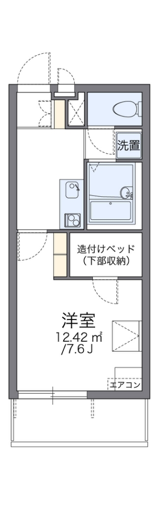 レオパレスサンピエスタ 205号室 間取り