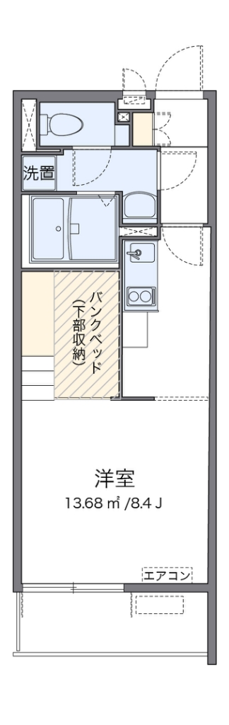 ミランダＣＯＵＲＴ　恋ヶ窪 201号室 間取り