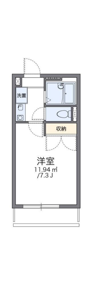 レオパレスＡＳＡＧＡⅡ 202号室 間取り