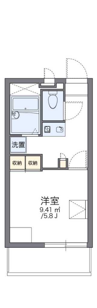 レオパレスクレール川崎 303号室 間取り