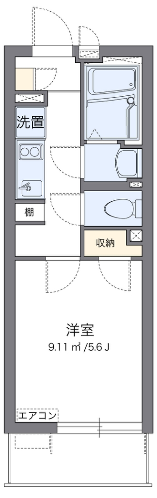 クレイノラーリノ　Ｕ京町 102号室 間取り