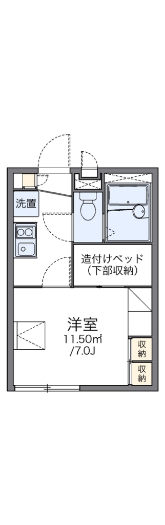 レオパレス飛鳥　常盤台 203号室 間取り