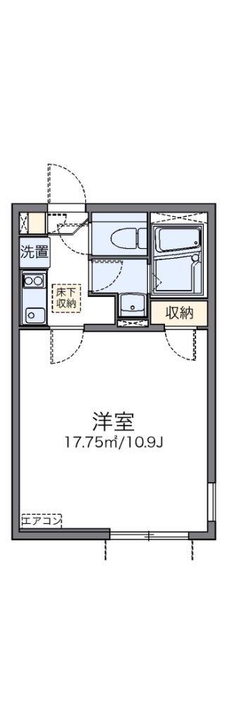 レオネクストタザーズ 101号室 間取り