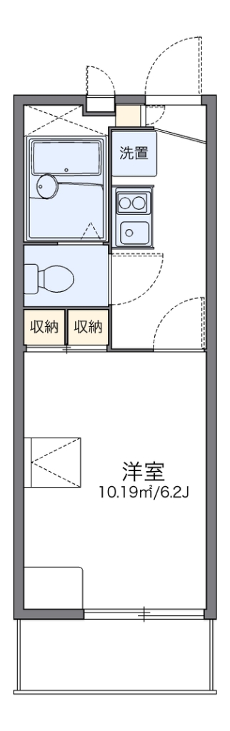 レオパレスＡｍｏｕｒⅡ 305号室 間取り