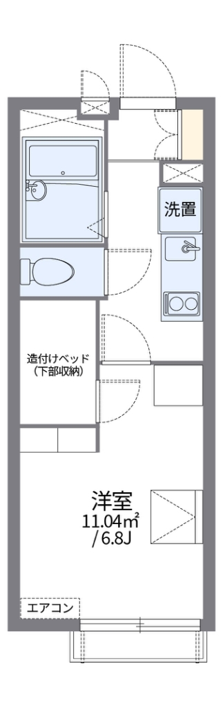 レオパレスアンリミテッド 304号室 間取り