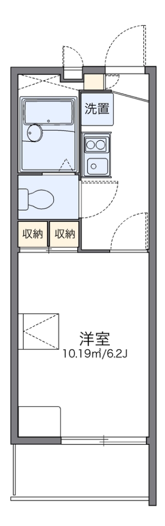 レオパレスクラッセ 201号室 間取り