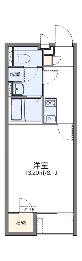 レオネクストフェニックス久末 207号室 間取り