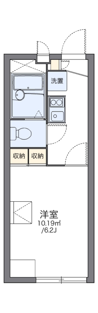 レオパレスウエスト本郷Ⅱ 203号室 間取り