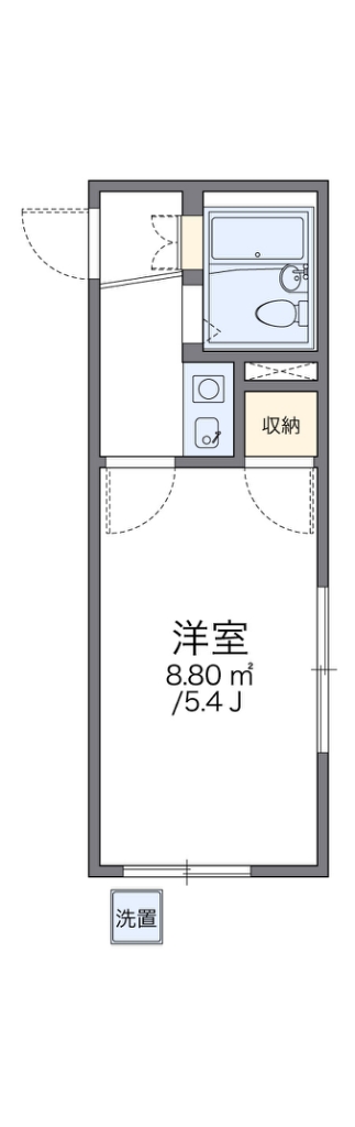 レオパレスＭＡＫＩ 105号室 間取り