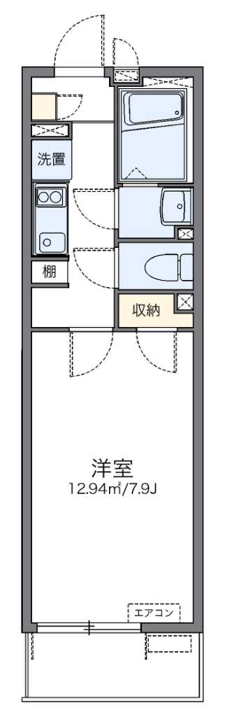 レオネクストケービック 304号室 間取り