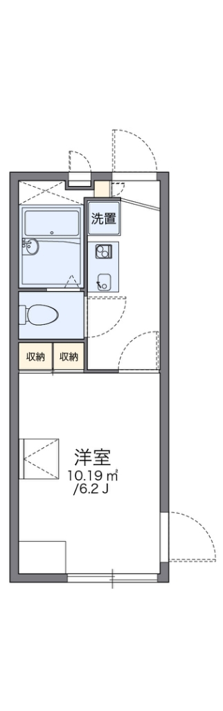 レオパレスＫＫ 201号室 間取り