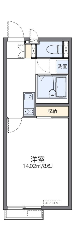 レオネクストメゾンボナール 204号室 間取り