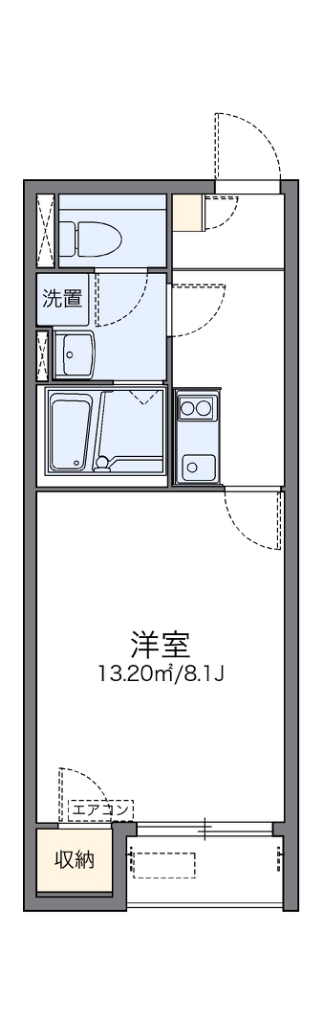 レオネクストユミィ 102号室 間取り