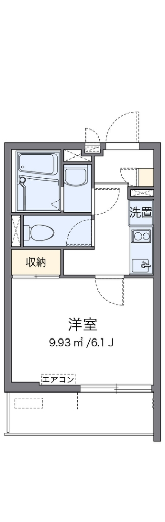 クレイノカノンフィオーレ 306号室 間取り