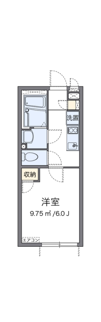 クレイノハックベリーⅡ 204号室 間取り