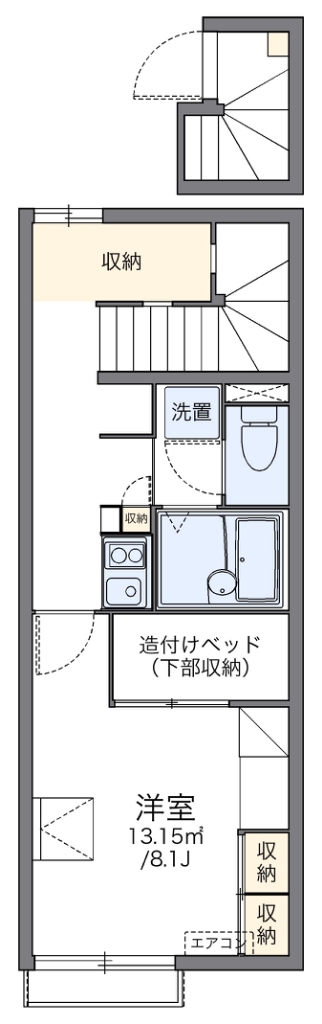 レオパレスシュガーハイム 202号室 間取り