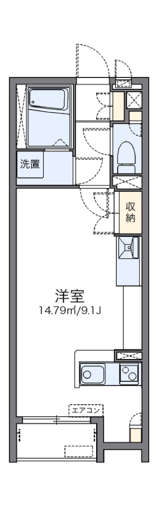 レオネクストＢｅｌｌｅ 205号室 間取り