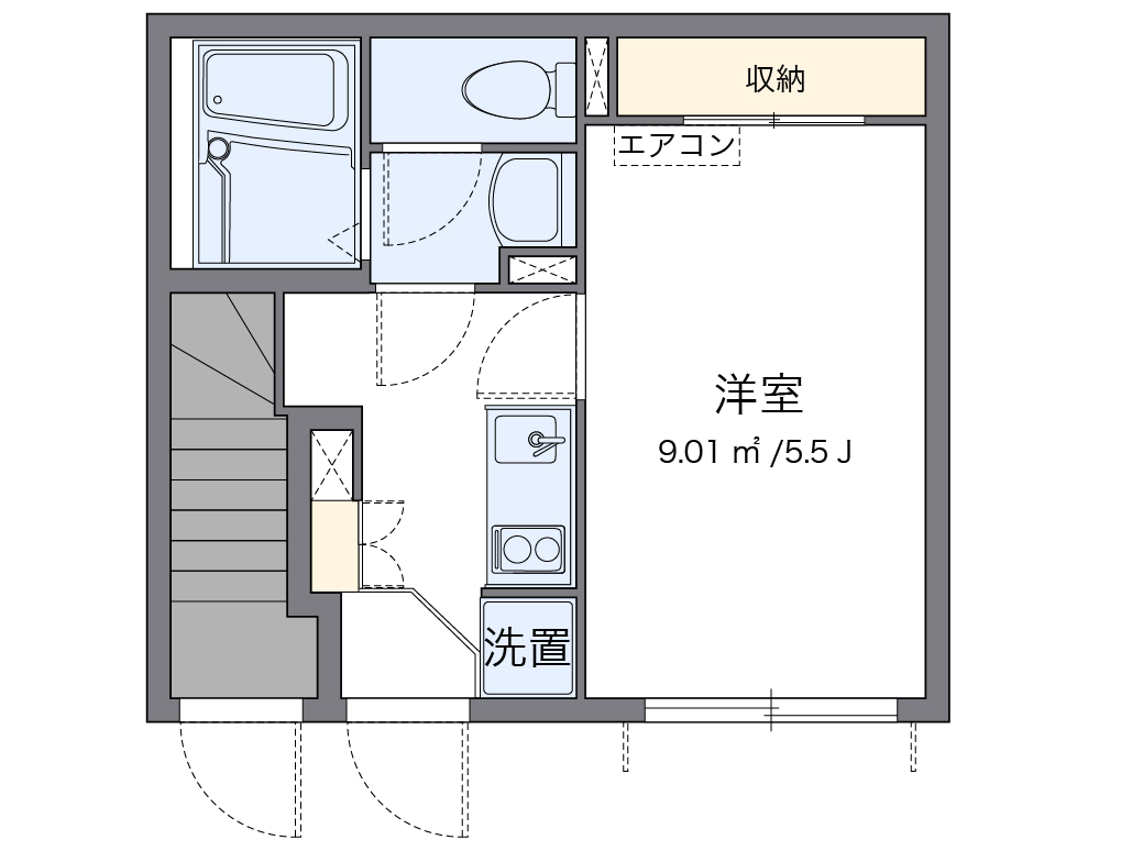 クレイノボンボン　桜 103号室 間取り