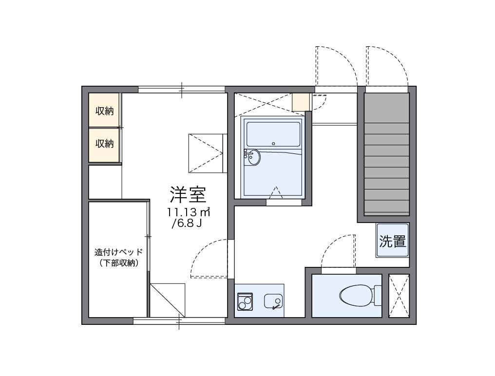 レオパレスＨＯＰＥ 105号室 間取り